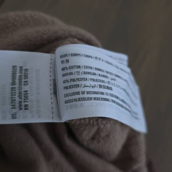 Hollister Women's Size Small Brown White Tan Adjustable Waist Sweatpants - Picture 3 of 5